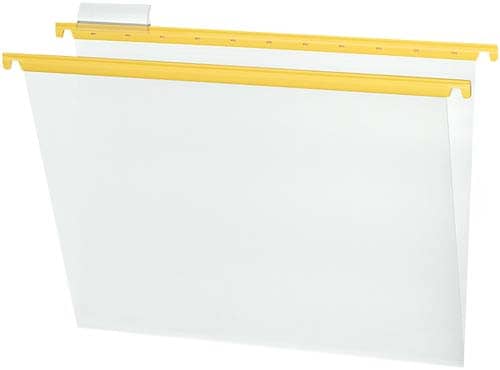 ハンギングフォルダーPPカラー A4 黄 10冊