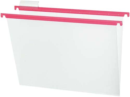 ハンギングフォルダーPPカラー A4 桃 10冊