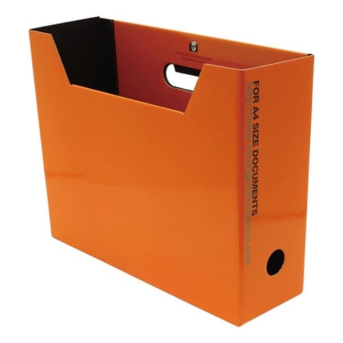 A4ファイルボックス オレンジ