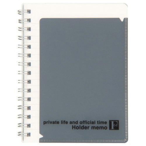 F.O.BWリングメモホルダー付A6ブラック