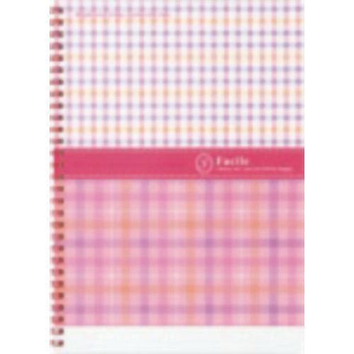 メランジュWリングノートB5 サーモンピンク