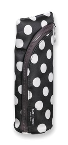 ペンポーチ「タテヨコ」 ドット柄ブラック