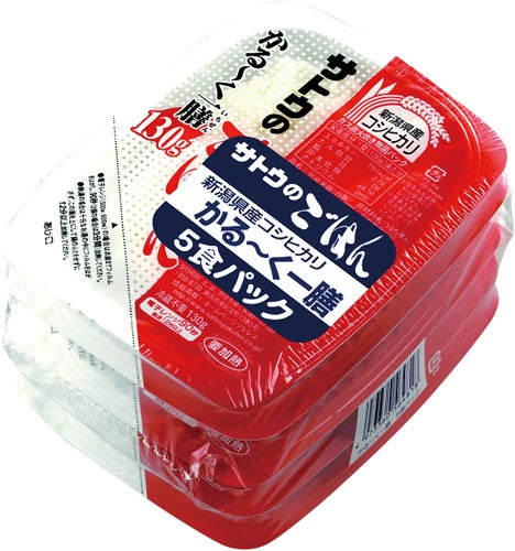 かるく一膳コシヒカリ(130g×5食)×12個