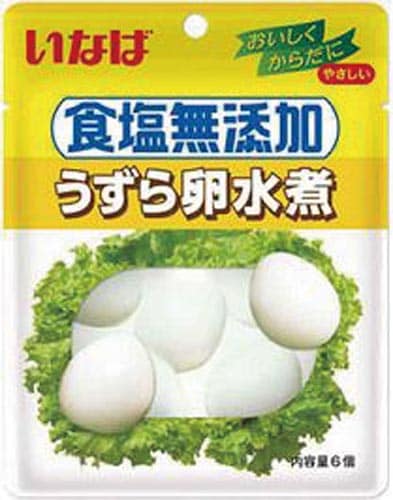 食塩無添加うずら卵水煮 6個入×48