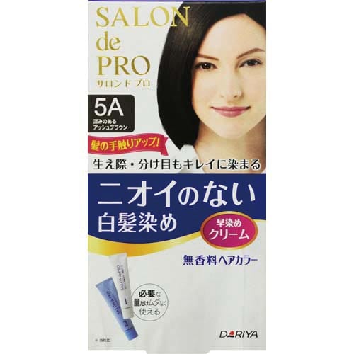 サロンドプロ 無香料ヘアカラー早染めクリーム5A