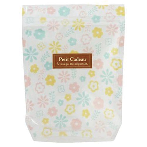 ジッパーバックマチ付パステルフラワーM5枚入×10