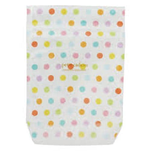 ジッパーバックマチ付カラフルドット S5枚入×10