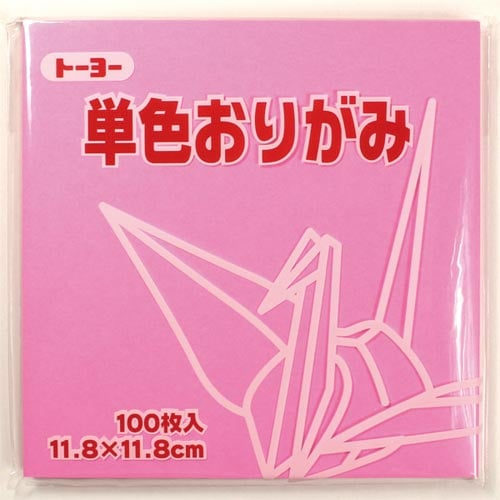 単色おりがみ 11.8−24 ピンク×10