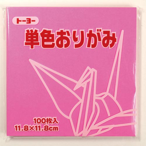 単色おりがみ 11.8−25 もも×10
