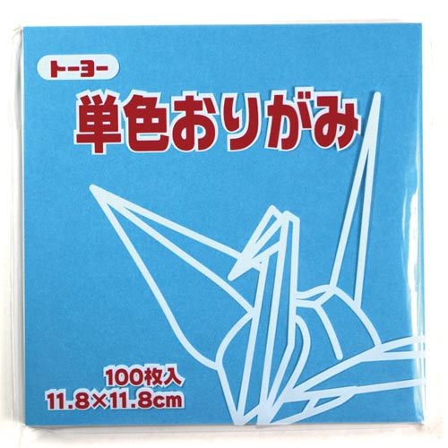 単色おりがみ 11.8−36 みず×10