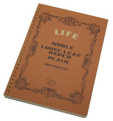 ノーブルルーズリーフ B5 無地×5