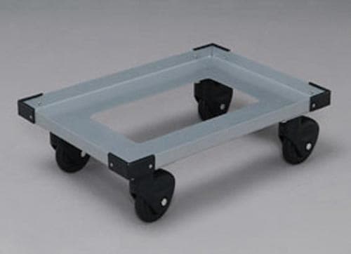 ハード折りたたみコンテナ用台車 シルバー