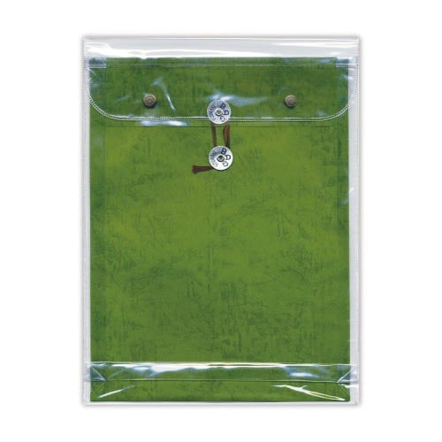 ビニールパッカー 角2 グリーン×5