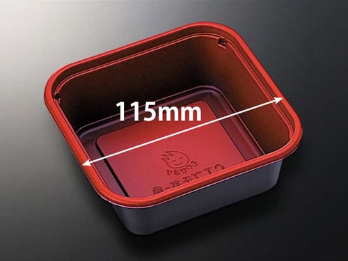 角型丼容器 CTプチ丼 赤−BK 身 900枚入