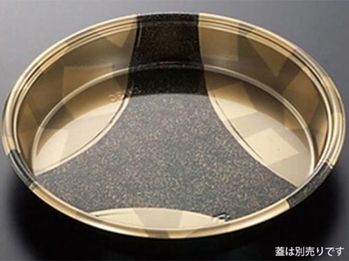 寿司容器 DX丸桶 30 金砂目BK身 160枚入