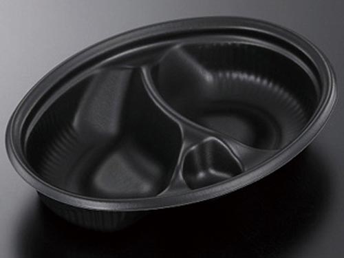 仕切り弁当容器ビストロM24−18黒身 450枚入