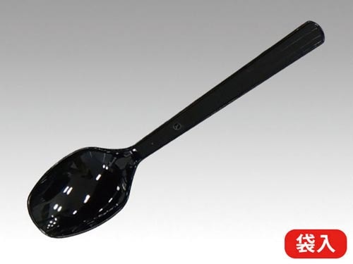 スプーン 160mm 黒 個包装 3000本入