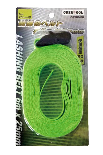 荷締めベルト 25mmX6m GTND−06