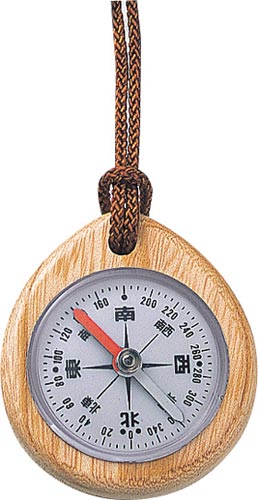 方向コンパス J オイル式 和文字 木製