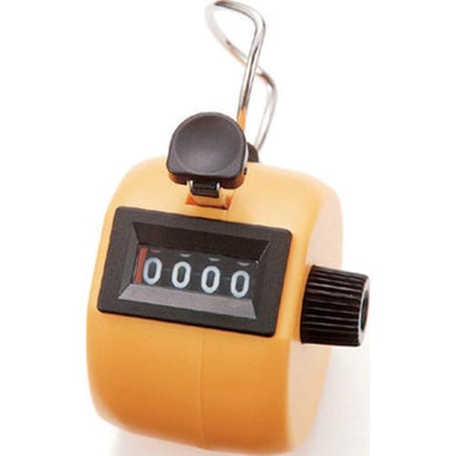 数取器 C プラスチック製 手持型 イエロー