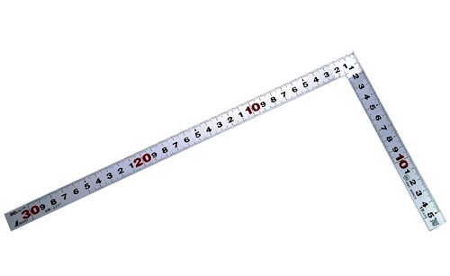 曲尺平ぴた シルバー 30cm 表裏同目 JIS