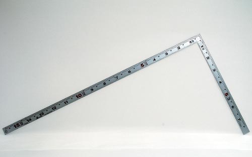 曲尺平ぴた シルバー 1尺5寸 裏面角目
