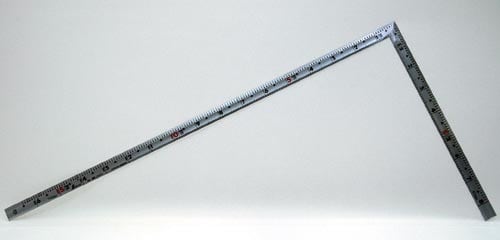 曲尺同厚 シルバー 1尺6寸 裏面角目 名作