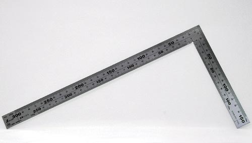 曲尺厚手広巾 ステン 30cm 表裏同目 8段目盛