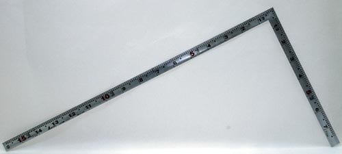 曲尺角厚 シルバー 1尺5寸 裏面角目 鶴亀