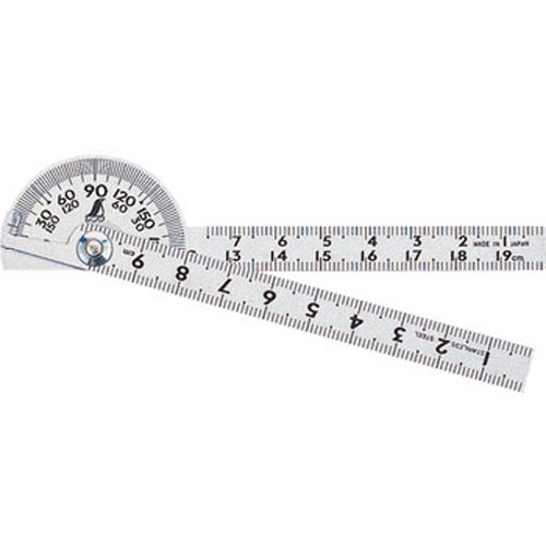 プロトラクター ミニシルバー40mm竿目盛10cm