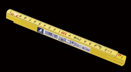 ファイバー折尺 5折 1m cm表示 バラ