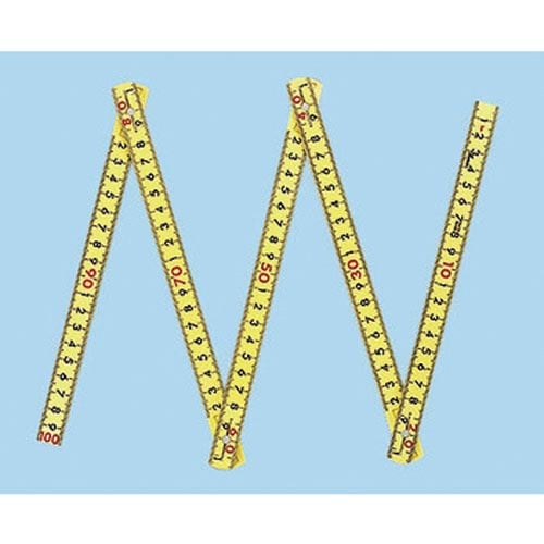 ファイバー折尺 5折 1m cm表示