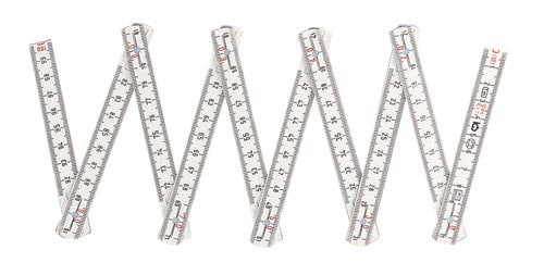 ファイバー折尺 10折 1m cm表示