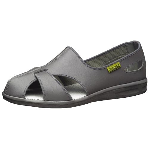 静電作業靴 エレパスク−ルN グレー 25.0CM