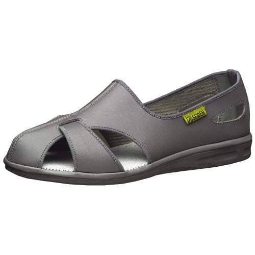 静電作業靴 エレパスク−ルN グレー 26.0CM