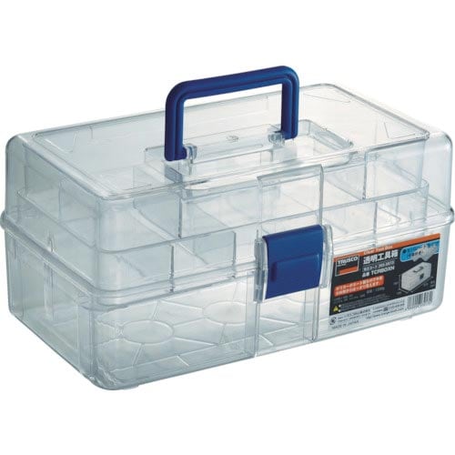TRUSCO 透明工具箱 中皿付き