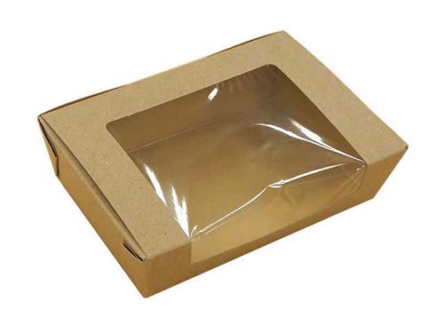 窓付き紙製容器 サラダボックス M 400枚入