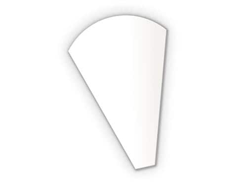 クレープ三角袋 H−22−1 白無地 2000枚入