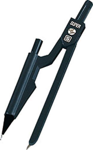 コンパス ノック式シャープ用 黒 10本入