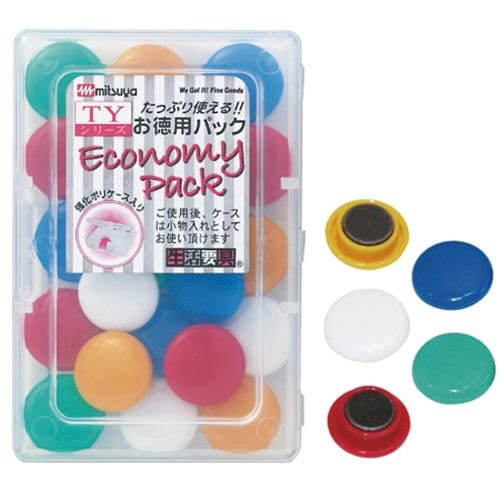 カラーマグネット 20mm 5色込 20個入×6