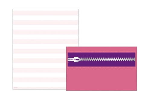 レターセット CHAKKU DE FU 桃×10