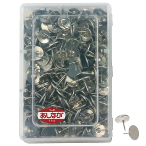 画鋲 二重画鋲 足長 シルバー 500本入×5