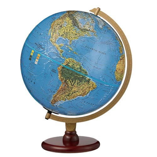 地球儀 ライト付カーライル型ブルーオーシャン英語版