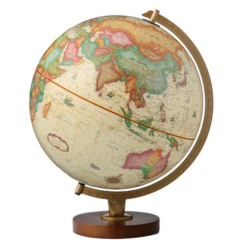 地球儀 ライト付 パノラマアンティーク型 日本語版