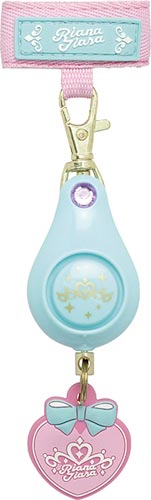 防犯ブザー 軽くて丈夫な防犯ブザーライトブルー2個