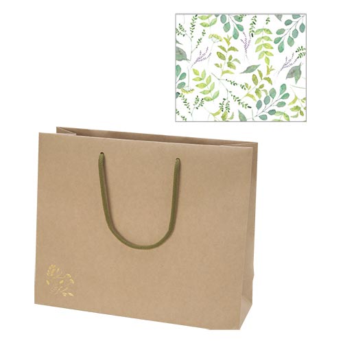 手提袋ポライトバッググリタリンググリーンL×5