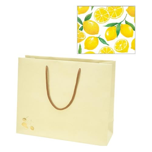 手提袋ポライトバッググリタリングレモンL×5