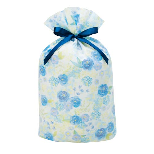 巾着ポライトバッググリタリングフラワーBL×5