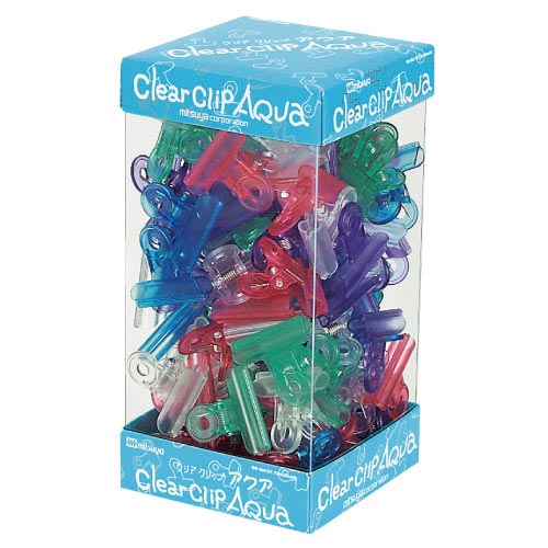クリップアクアクリップ小100本5色