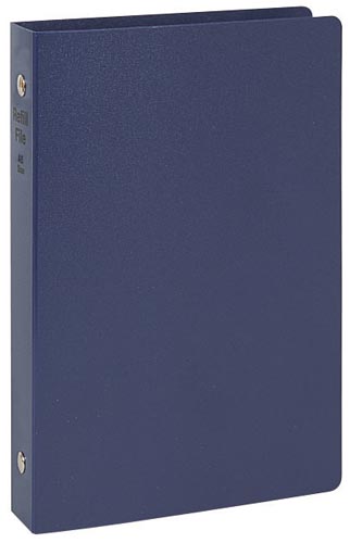 リフィルファイル A5 PP ネイビー×4